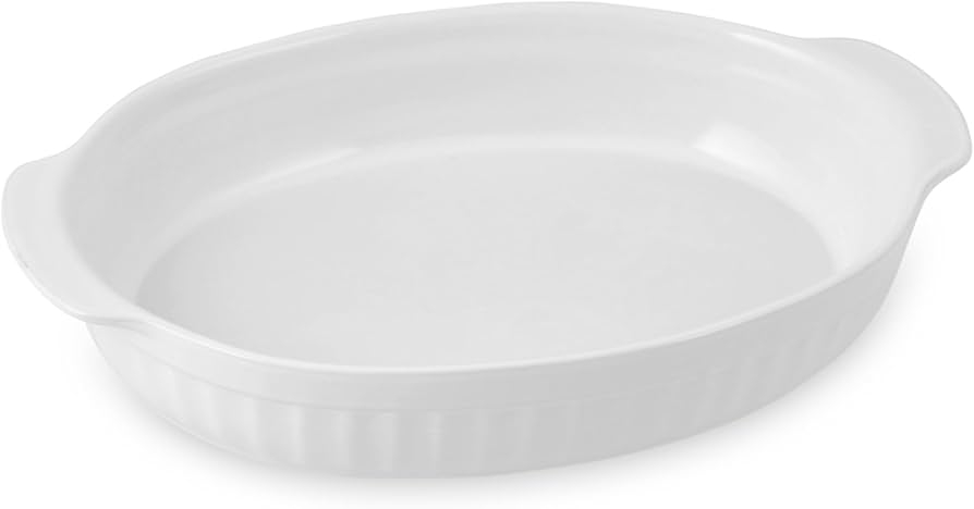 PIROFILA OVALE LISCIA CM 36X24X5,5H DA FORNO SATURNIA