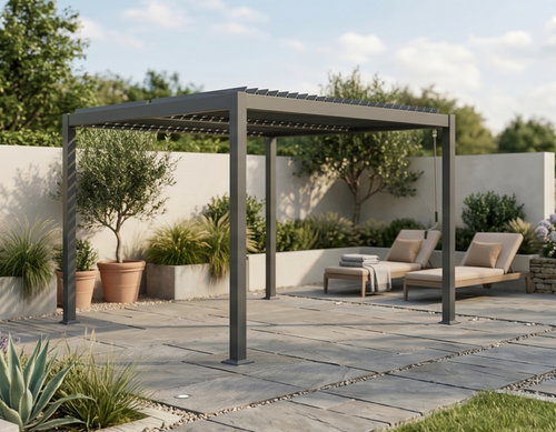 Gazebo pergolato bioclimatico 3x3
