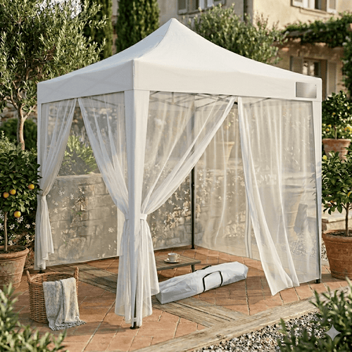 Gazebo richiudibile c/tende - Mc La Fonte del Risparmio